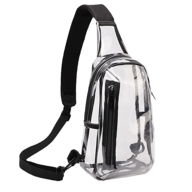 Transparent sling bag with practical multi-pocket design Bowlift