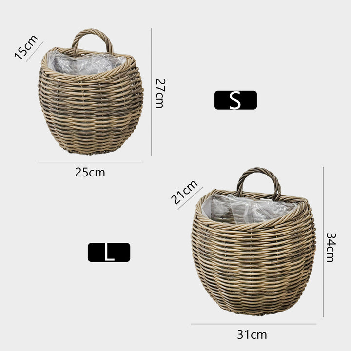 Decorative storage basket with handle Bowlift