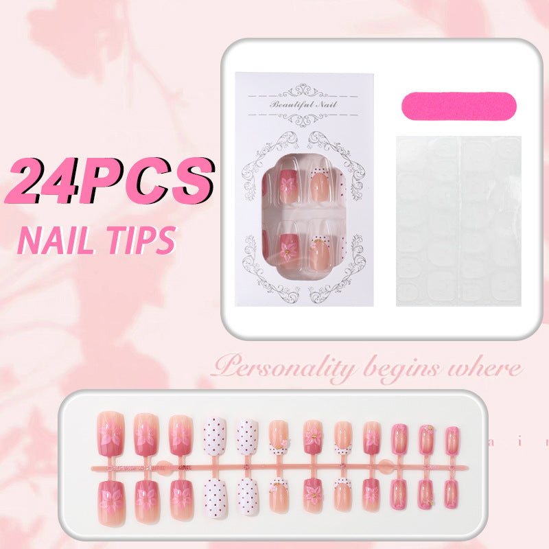 Floral Design Nail Tip Set Bowlift