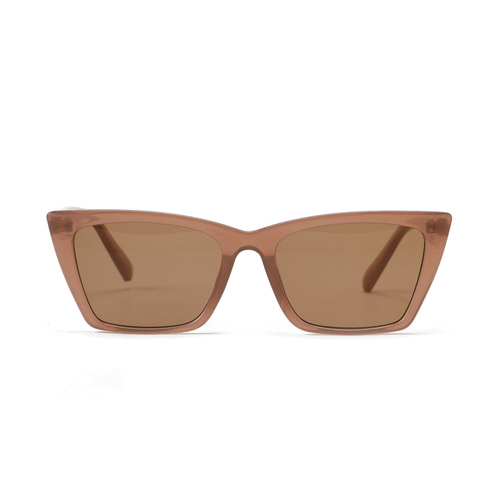 Ladies Cat-Eye Sunglasses with Unique Angular Frame Bowlift