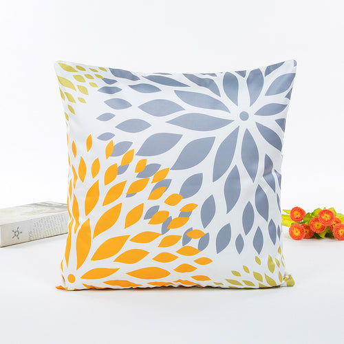 Floral Patterned Throw Pillow