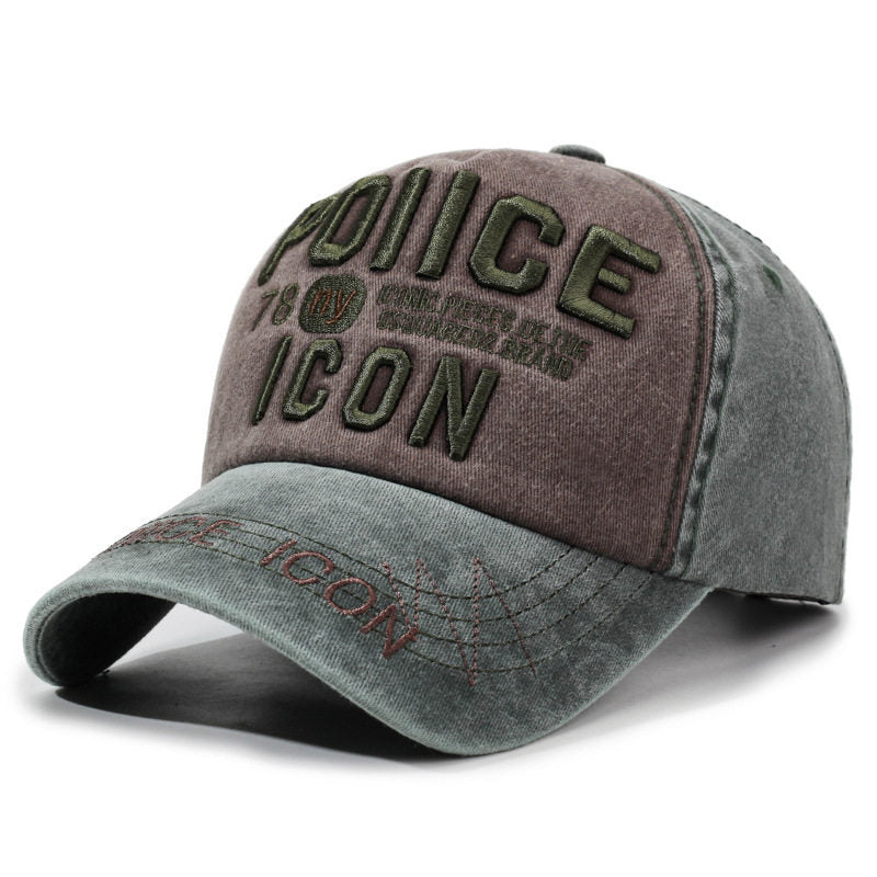 Men's Vintage-Inspired Embroidered Baseball Cap Bowlift
