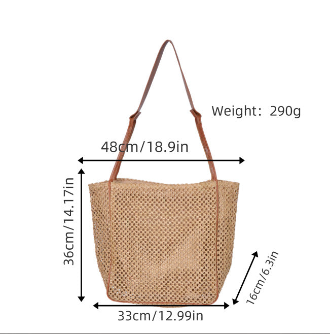 Natural raffia shoulder bag Bowlift