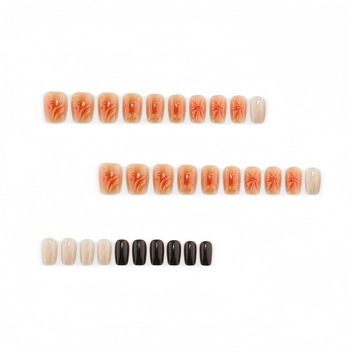 Artificial Nail Set with Beautiful 3D Flower Design Bowlift