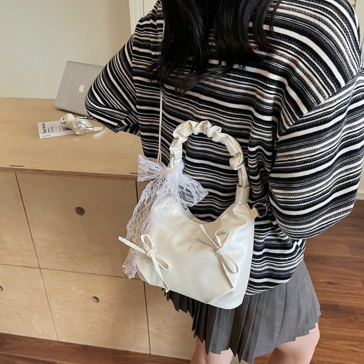 Elegant Satin Handbag Bowlift