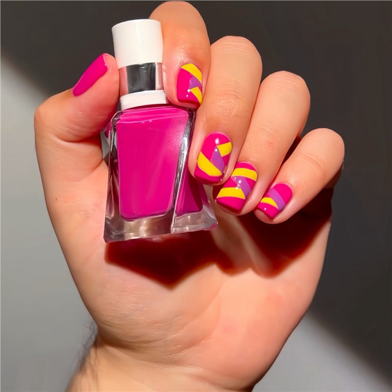 Vibrant Nail Art Press-On Set Bowlift