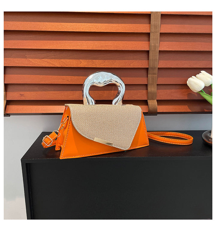 Stylish Geometric Structured Handbag Bowlift