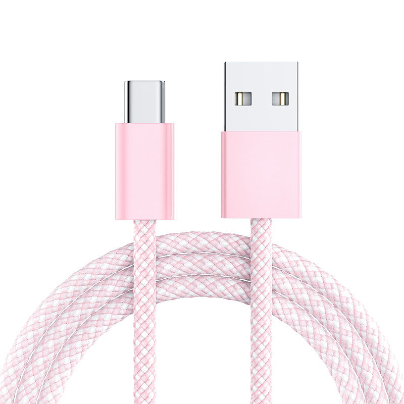 Braided USB-C to USB-A Fast-Charge Durable Nylon Cable Bowlift