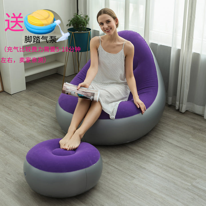 Women Inflatable Comfort Sofa with Ergonomic Backrest Bowlift