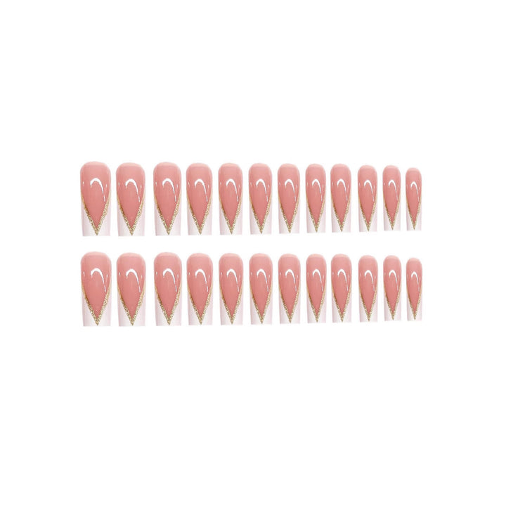 Decorative French Tip Nail Art Extensions Bowlift