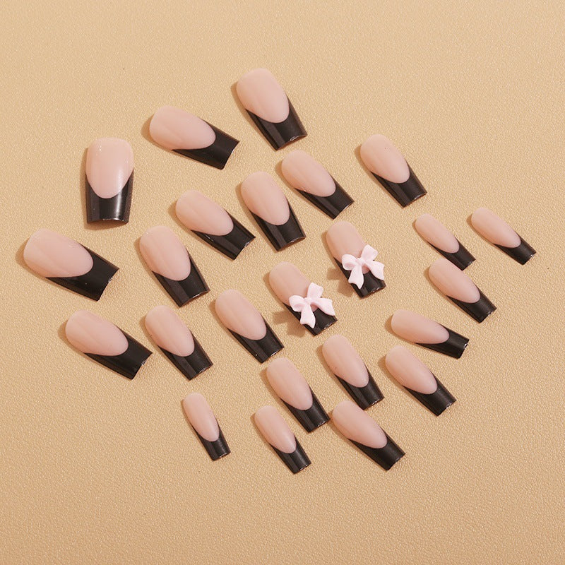 Artificial nail tips with bow design Bowlift