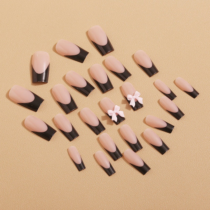 Artificial nail tips with bow design Bowlift
