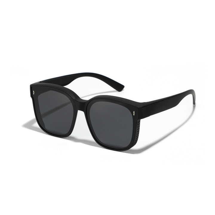 Women's square sunglasses with modern, glossy frame and UV protection Bowlift
