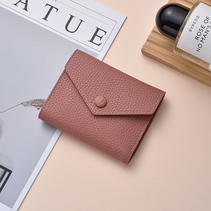 Textured Leather Coin Wallet Bowlift
