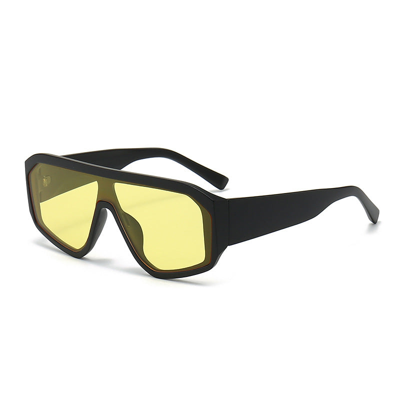 Men's Futuristic Oversized Shield Sunglasses Bowlift