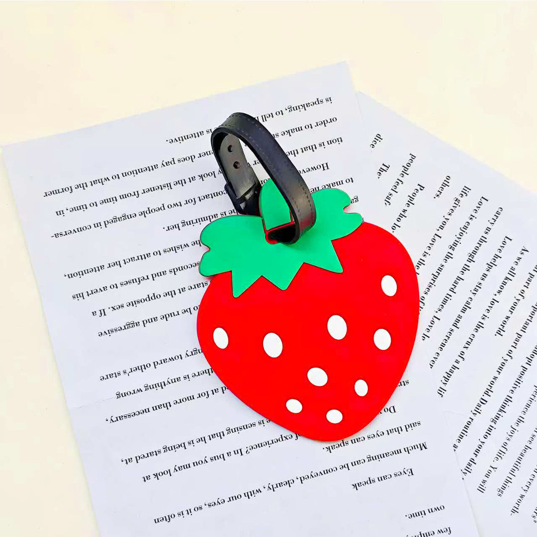 Unisex Strawberry-Shaped Luggage Identifier Bowlift