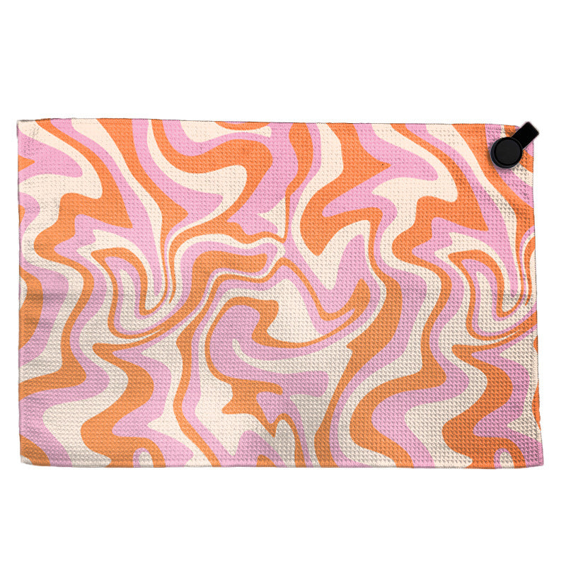 Towel with modern circular pattern Bowlift