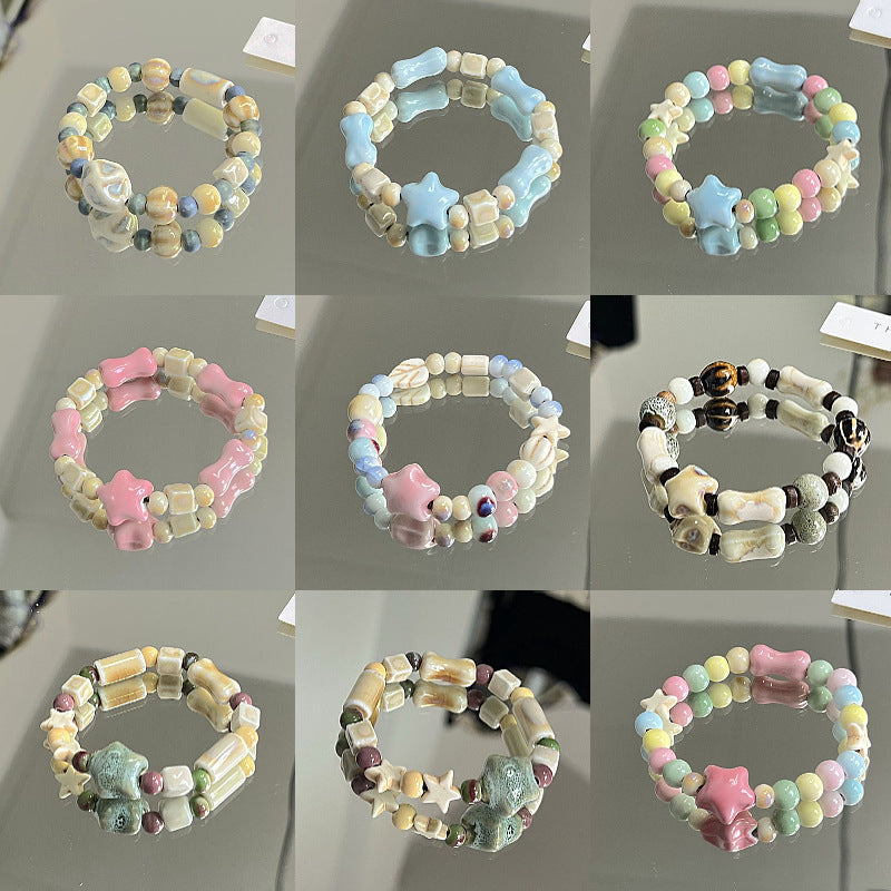Heart-Shaped Beaded Bracelet Bowlift