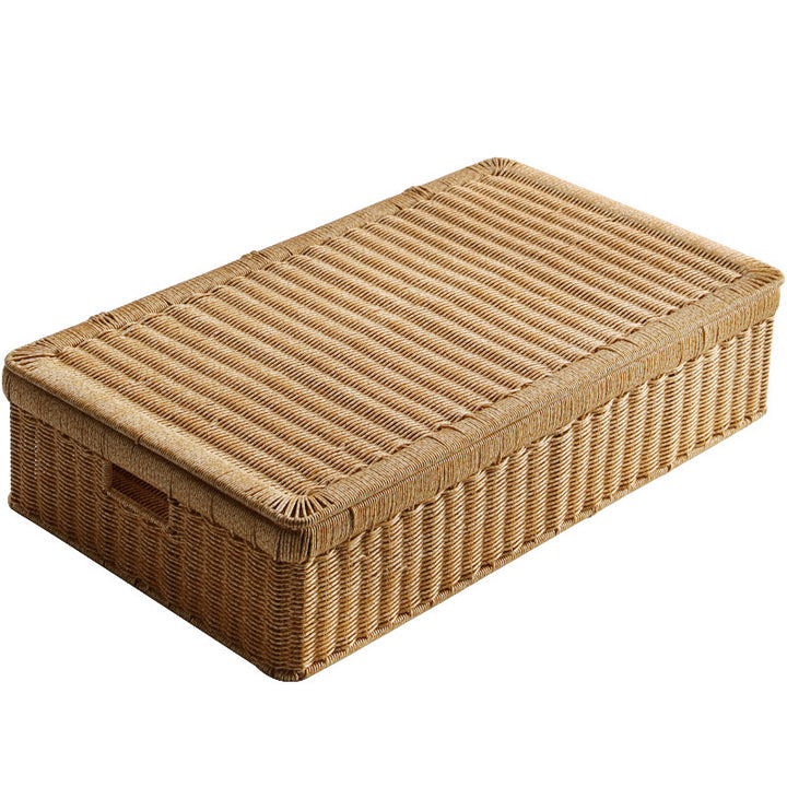 Large Rectangular Woven Storage Chest Bowlift