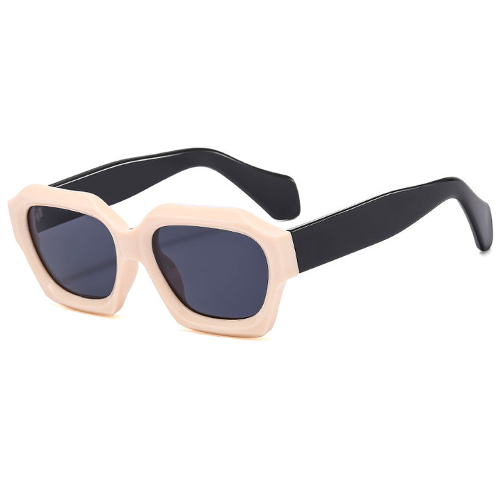 Women's designer sunglasses with distinctive geometric frame and polarized lenses Bowlift