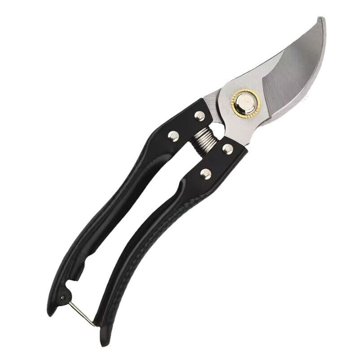 Ergonomic curved bypass pruning shears with non-slip foam grips Bowlift