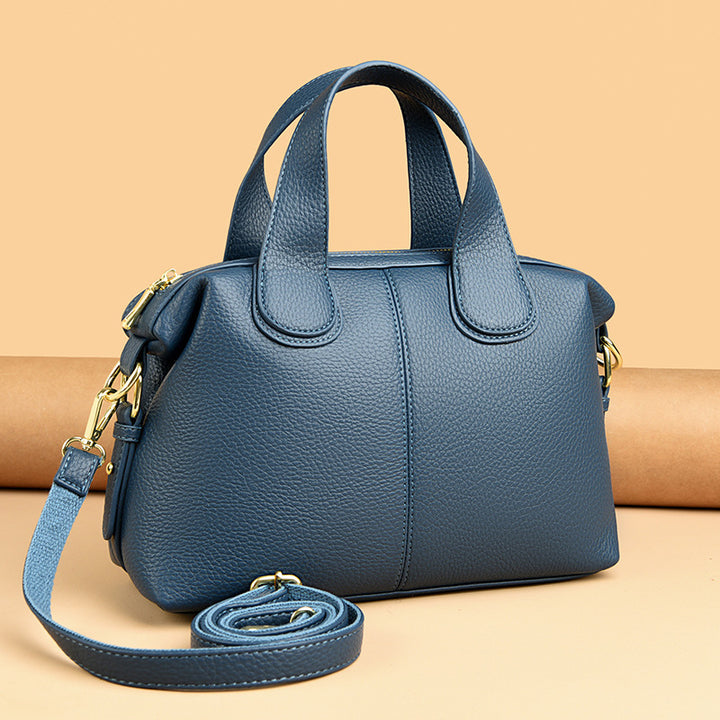 Elegant Faux Leather Handbag Bowlift