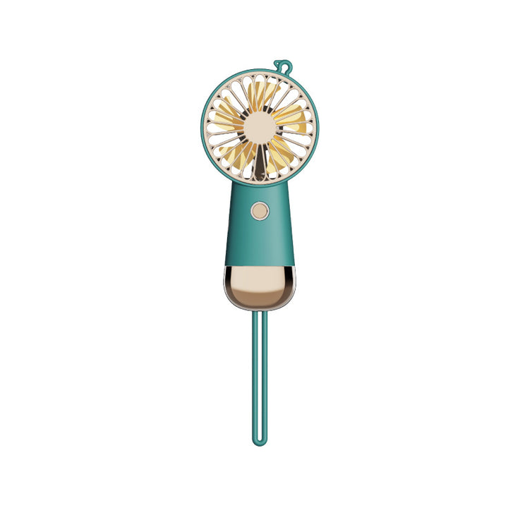 Ladies portable hand fan with USB charging function and ergonomic handle Bowlift