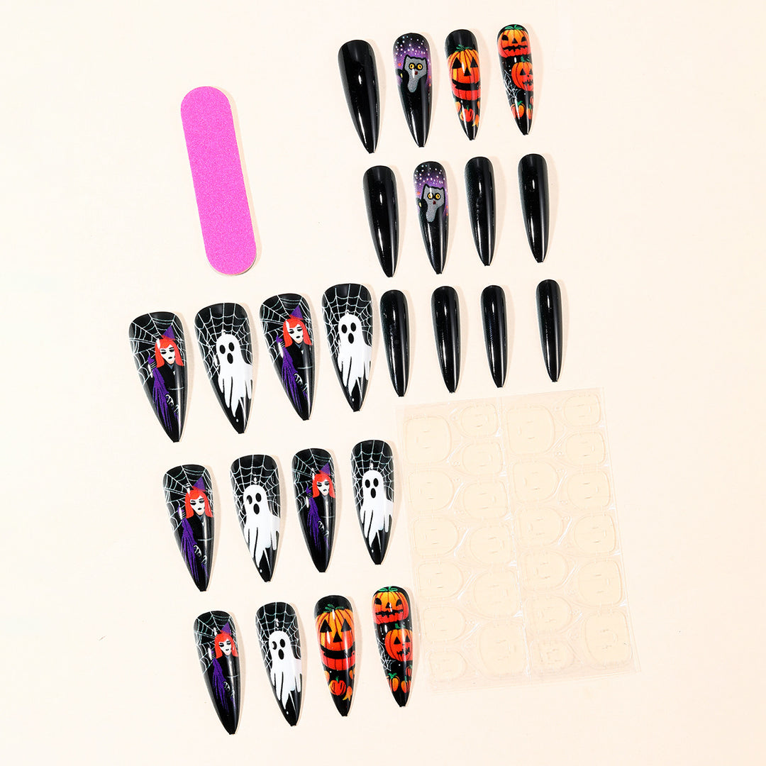 Halloween-Themed 3D Decorative Nail Art Extensions Bowlift