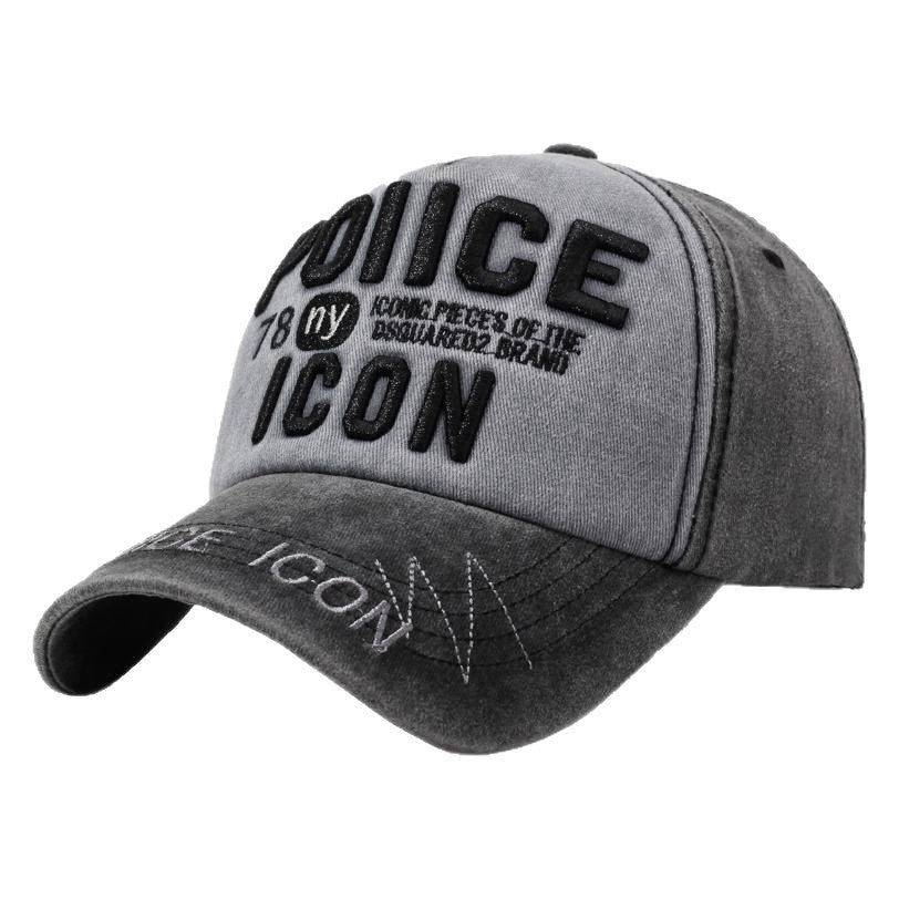 Men's Vintage-Inspired Embroidered Baseball Cap Bowlift