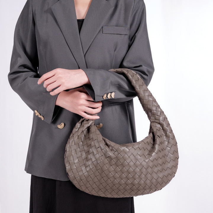 Designer Woven Handbag Bowlift