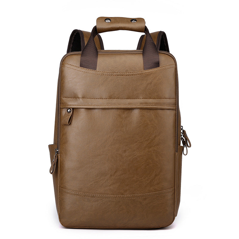 Professional Leather Laptop Backpack Bowlift
