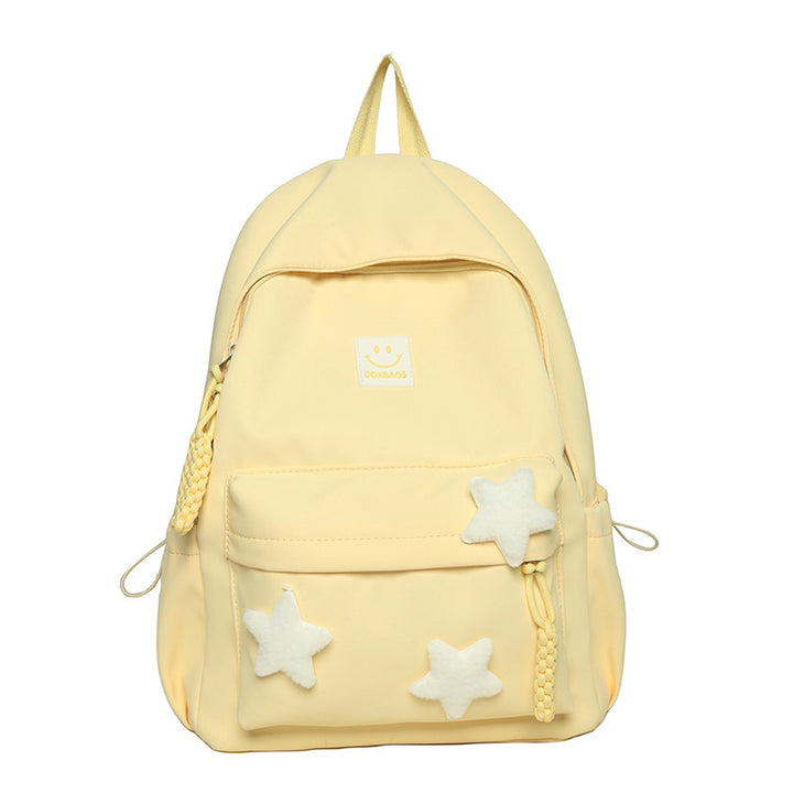 Adorable Star-Accent School Backpack Bowlift