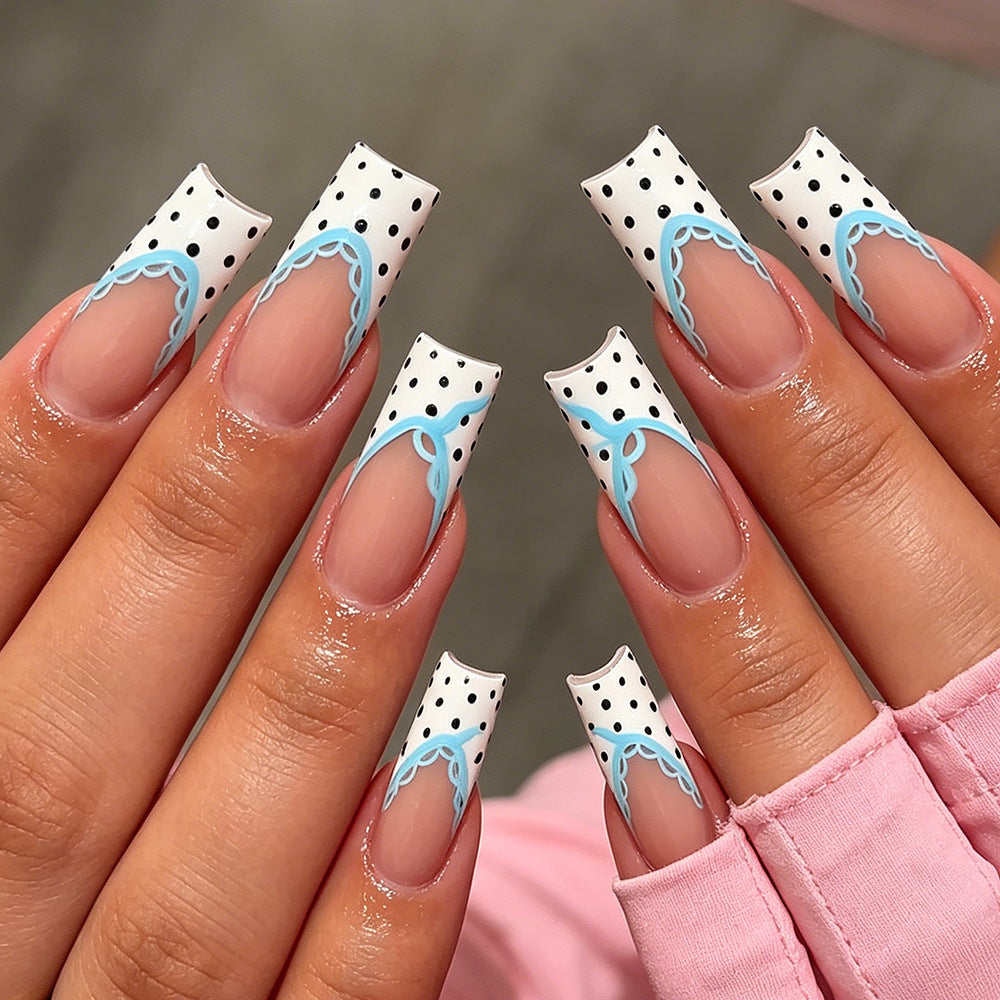 Artistic Long Acrylic Nail Enhancements Bowlift