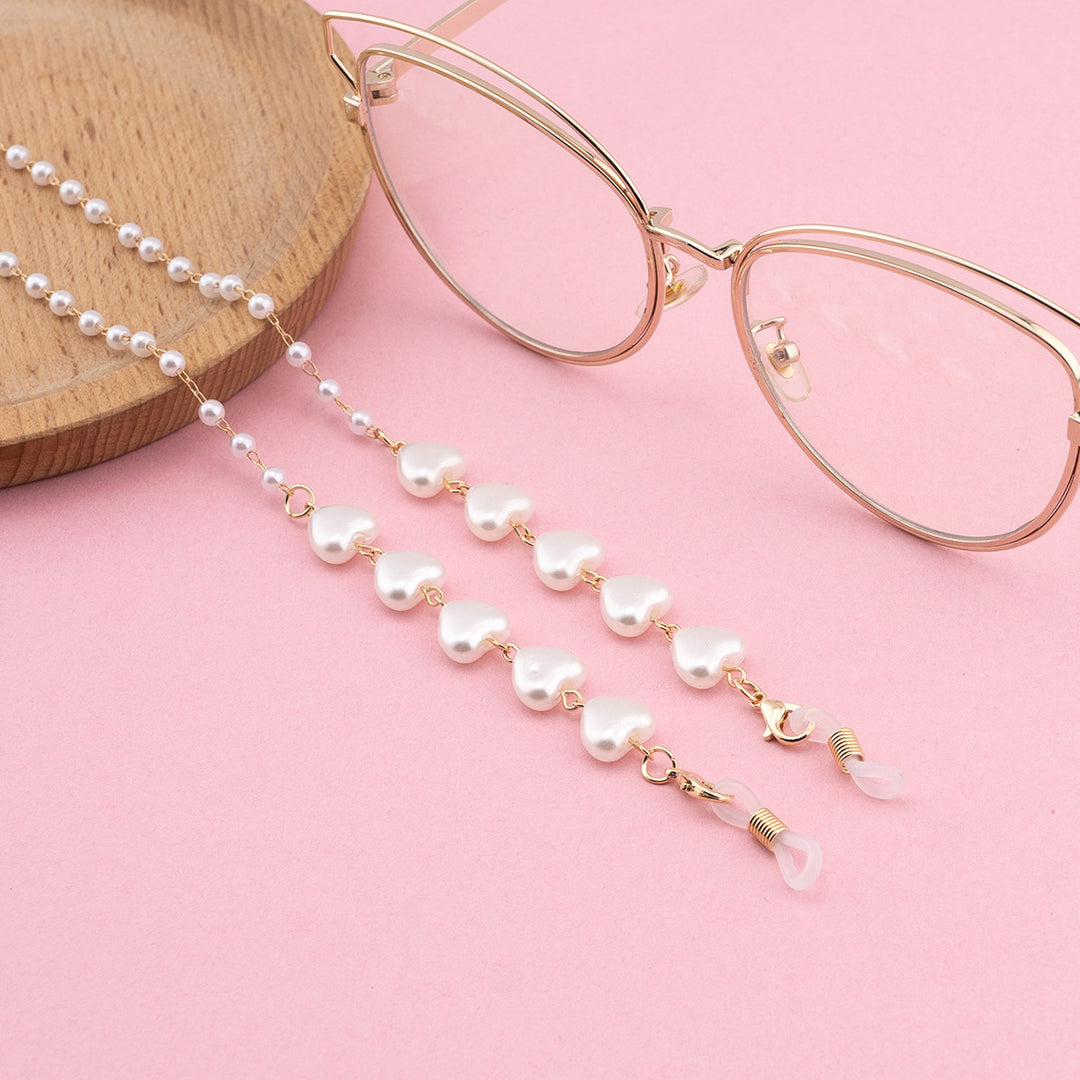 Heart Beaded Eyewear Chain Bowlift