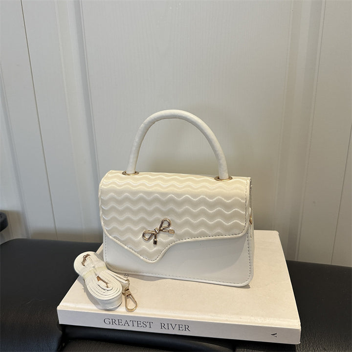 WoChic Textured Handheld Satchel Bag Bowlift