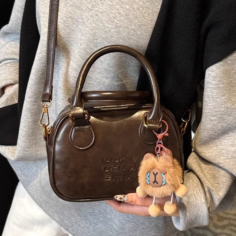 Sleek Structured Mini Shoulder Bag Bowlift