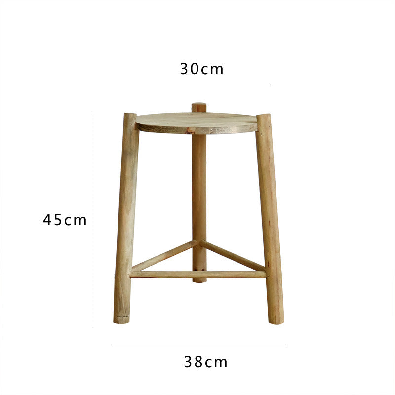 Rustic Wooden Stool Bowlift