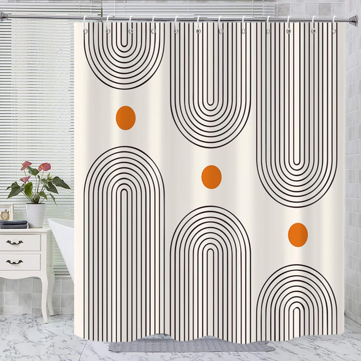Floral Print Shower Curtain Bowlift