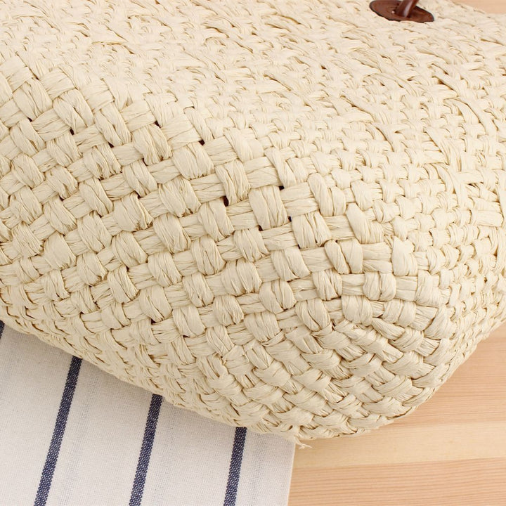 Beach bag with elegant leather straps Bowlift