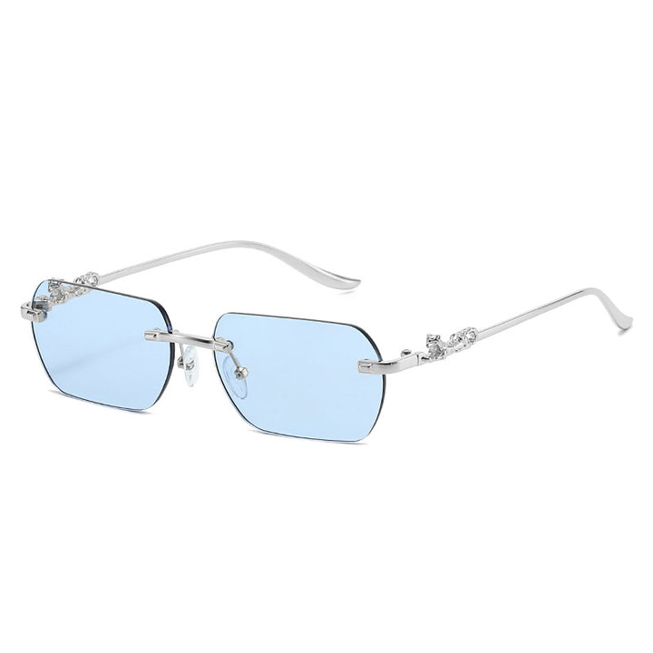 Ladies elegant half-rim glasses with decorative details Bowlift
