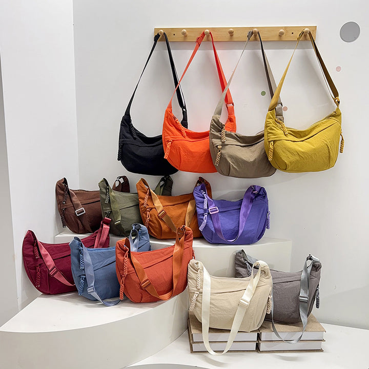 WoMulti-Pocket Lightweight Hobo Bag Bowlift