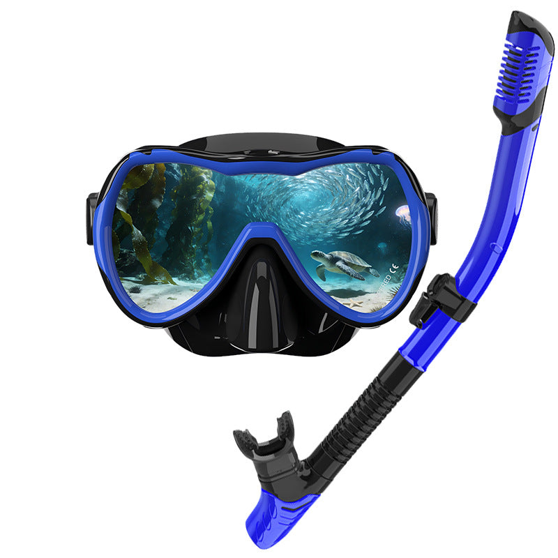 Diving mask with wide field of vision by Bowlift