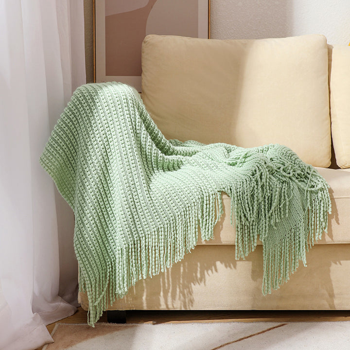 Knitted Cozy Throw Blanket