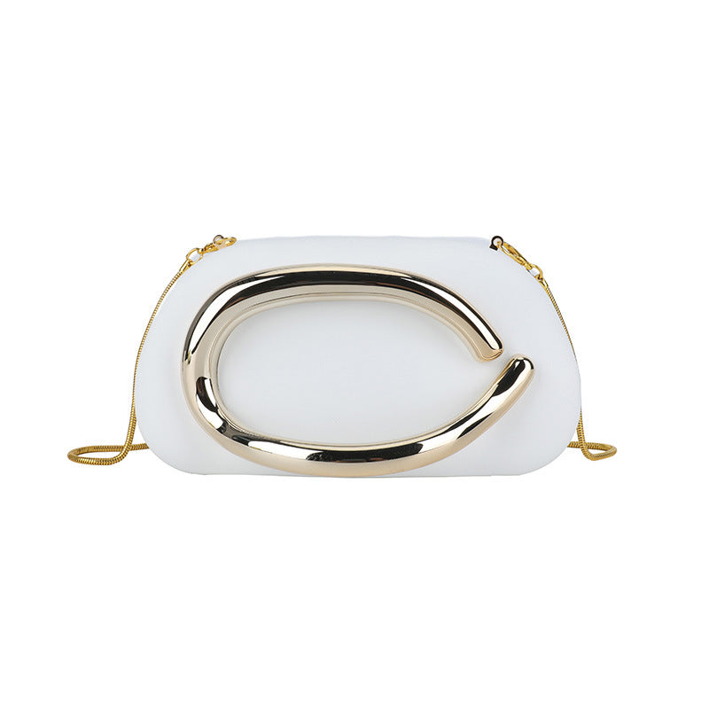 Chic Sculpted Crossbody Handbag Bowlift