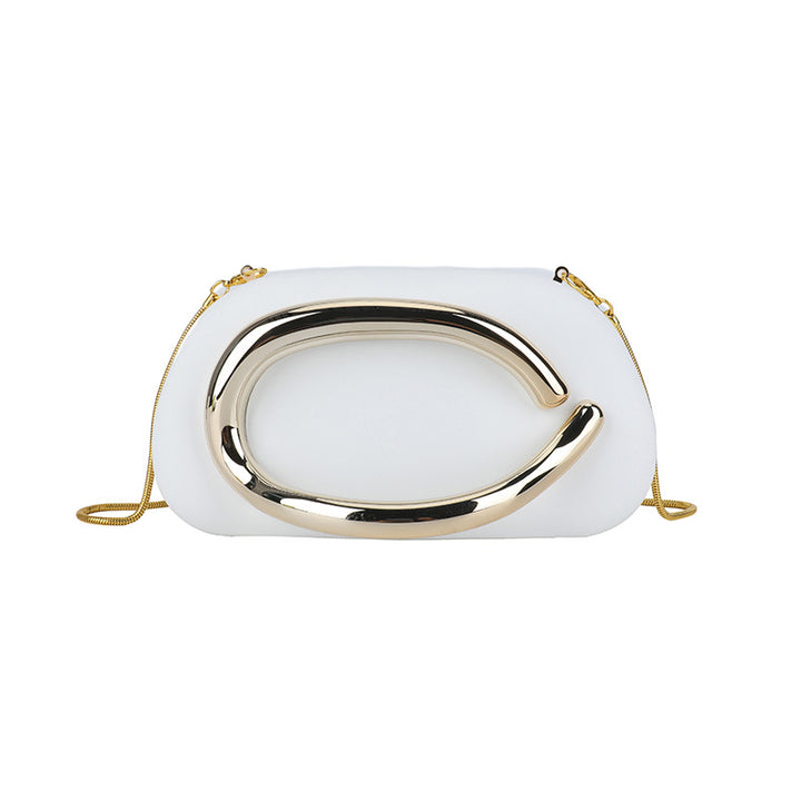 Chic Sculpted Crossbody Handbag Bowlift