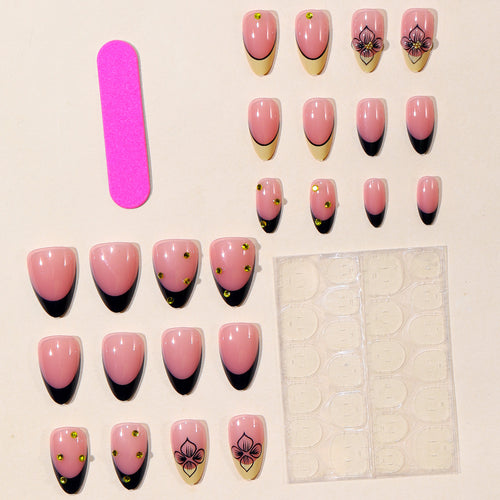 Artistic Floral Design Nail Art Bowlift