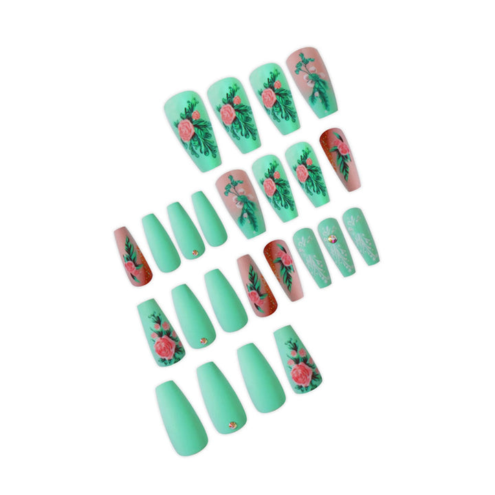 Artistic Floral Design Press-On Nails Bowlift 1788434359