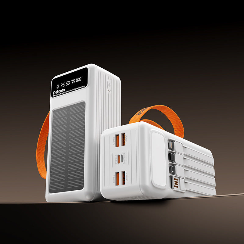 portable solar charger with integrated USB-C connection Bowlift