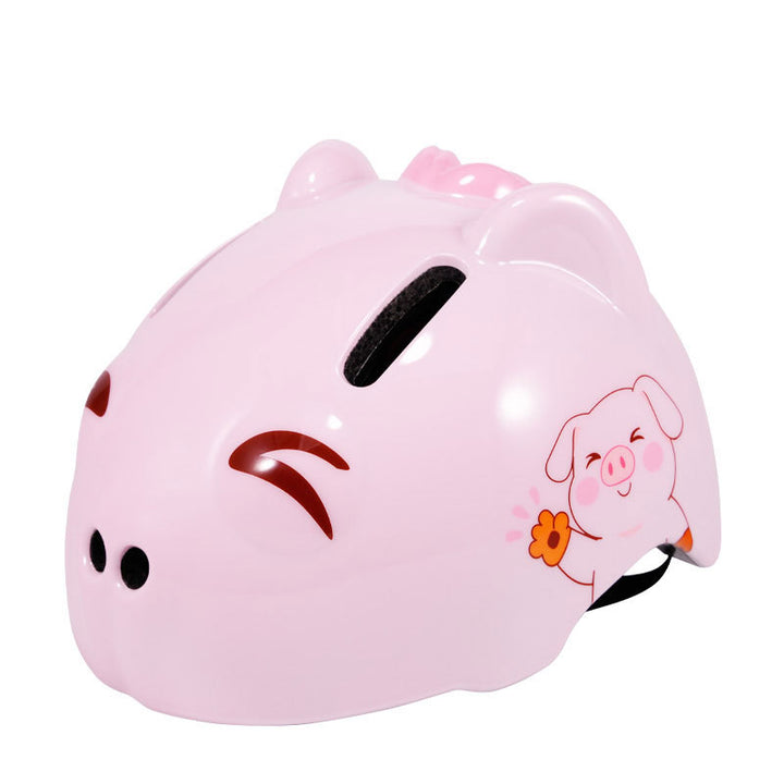 Children's Cartoon-Themed Safety Helmet Bowlift