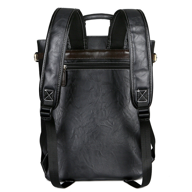 Elegant Laptop Backpack with High-Quality Synthetic Leather Coating Bowlift
